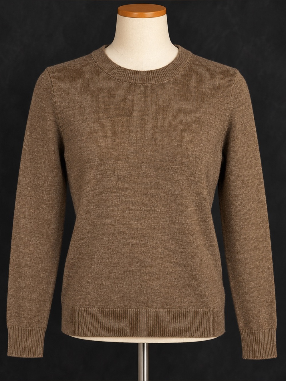 Gap 100% Merino Wool Brown Crewneck Sweater Size Small